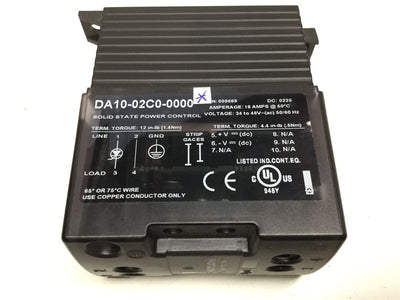 Used Watlow DA10-02C0-0000 Din-A-Mite Power Controller 24-48VAC 50/60HZ 18A Rating