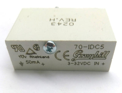 Used Lot of 4 Grayhill 70-IDC5 Relay Module, Input: 3-32VDC Output: 3-6VDC 10mA