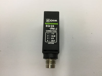 Used Sunx EQ-24-PN-J Photoelectric Sensor, Sensing Range: 30-200mm, Output: PNP