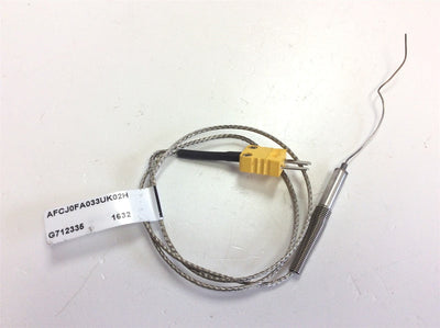 Used Watlow AFCJ0FA033UK02H Mineral Insulated Thermocouple Type K, 3-3/8" Sheath, 24"