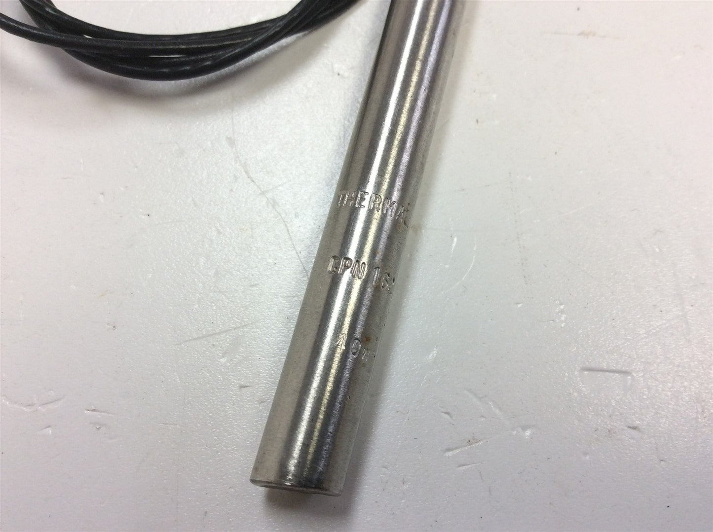 Used Thermal 9605 Heating Cartridge Element, 120VAC 40W, 0.36" x 3.65" Long Stainless