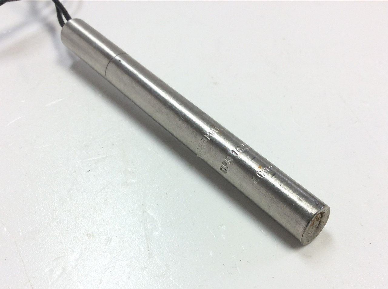 Used Thermal 9605 Heating Cartridge Element, 120VAC 40W, 0.36" x 3.65" Long Stainless