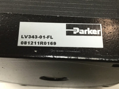 Used Parker Compumotor LV343-01-FL Stepper Motor, NEMA 34, 80VDC, Single Shaft 1/2"