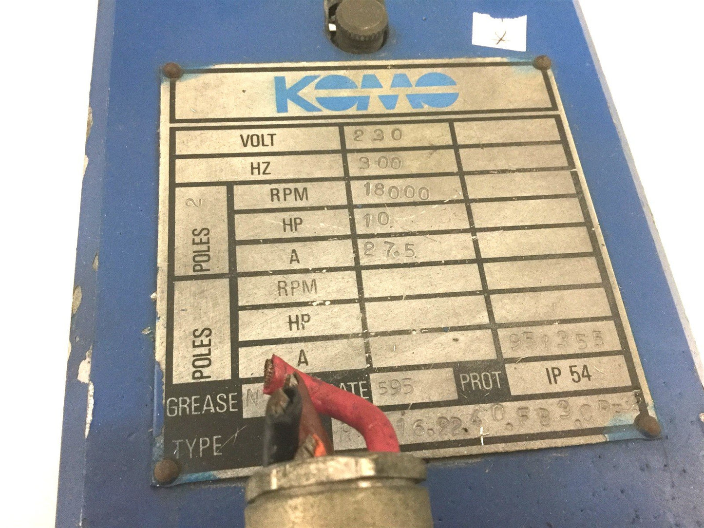 Used Komo RV 116.22 40 FB3 CPE 32 Router Spindle Head, ER 40 Collet, 230V 18000RPM