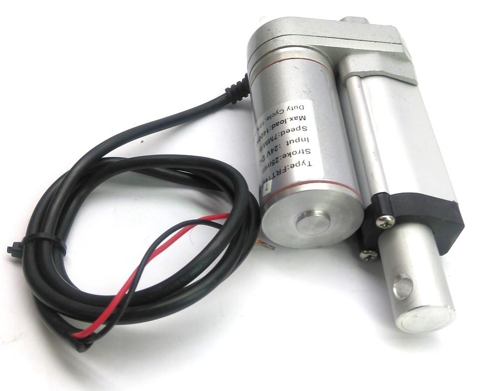 Used FRT14B-25-24-7 Linear Actuator, 25mm Stroke, 7mm/s Speed, 1400N Max Load, 24VDC