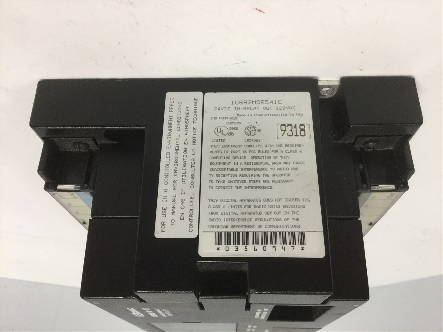 Used GE Fanuc IC692MDR541C I/O Module with IC692CPU211D CPU, Voltage: 120VAC 50/60 Hz