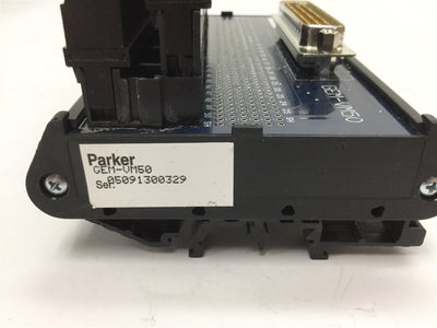 Used Parker GEM-VM50 Gemini Breakout Board, 50-Pin to Screw Terminals, DIN Rail Mount