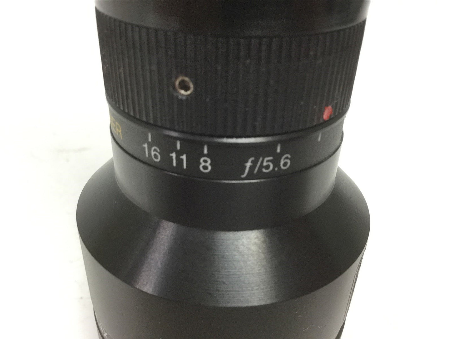 Used Melles Griot 59LGN704 Macro Invaritar Lens 4x F16-5.6, M25x0.75, C Mount