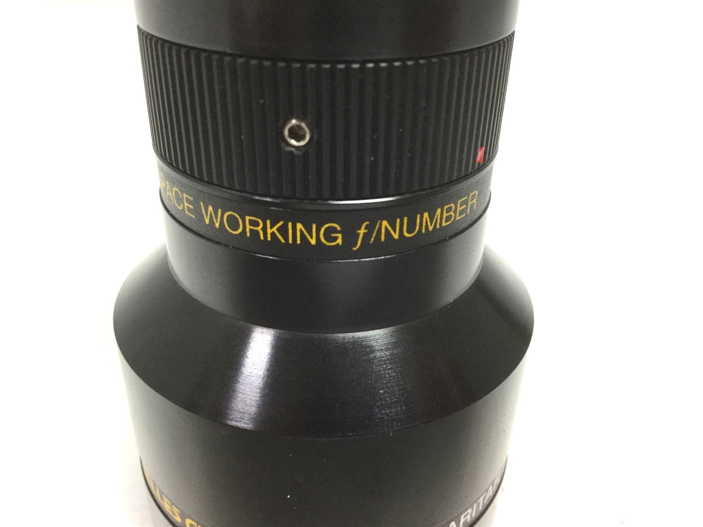 Used Melles Griot 59LGN702 Macro Invaritar Lens, 2x C Mount, Working Distance: 123 mm