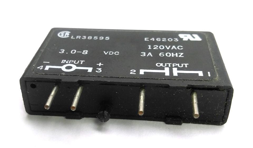 Used Lot of 4 Gordos SM-OAC5 Solid State Relay Module In: 3-8VDC Out: 280VAC 3A 60Hz