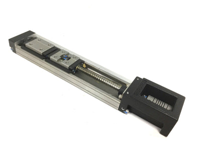 Used THK KR1502B-100L Double Carriage Linear Actuator, Travel: 50mm, Coupling: 3mm