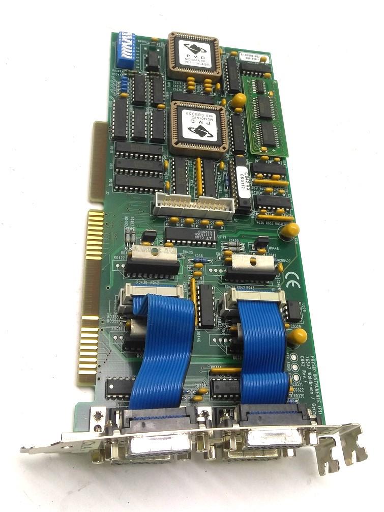 Used Physik Instrumente C842 Rev. F Servo Motor Controller Card 4x 15-Pin 4 Channel