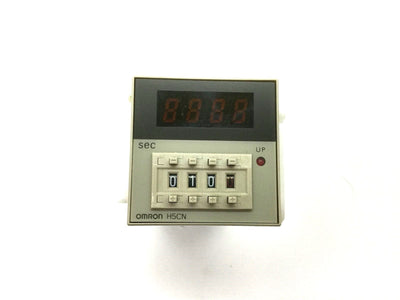 Used Omron H5CN-XBN Digital Timer, Range: 0.1 to 999.9s, Supply: 100-240VAC 50/60Hz