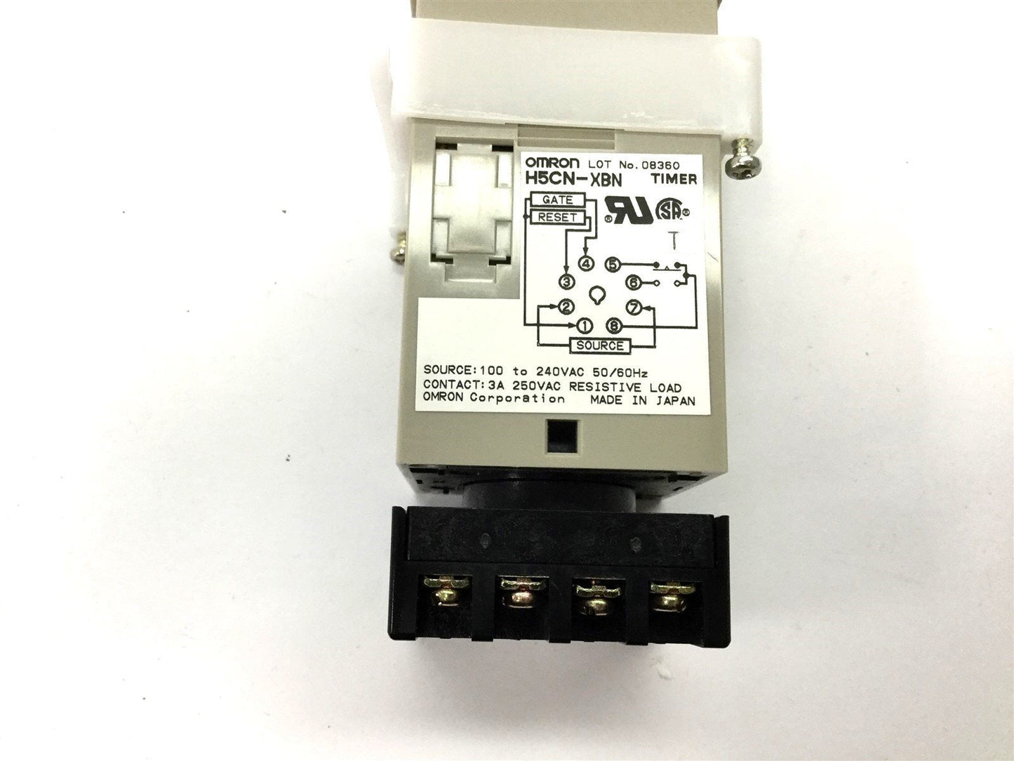 Used Omron H5CN-XBN Digital Timer, Range: 0.1 to 999.9s, Supply: 100-240VAC 50/60Hz