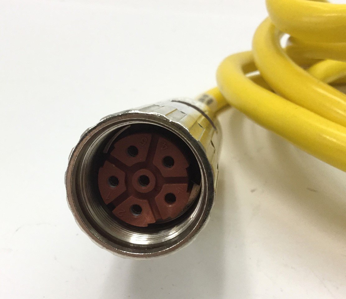 Used Parker 71-021626-10 Shielded Servo Motor Power Cable 10 Feet, PS 6-Pin to Leads