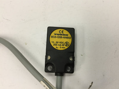 Used Turck BC5-Q08-AN6X2 Capacitive Level Sensor, Sensing Range: 5mm, NPN Output