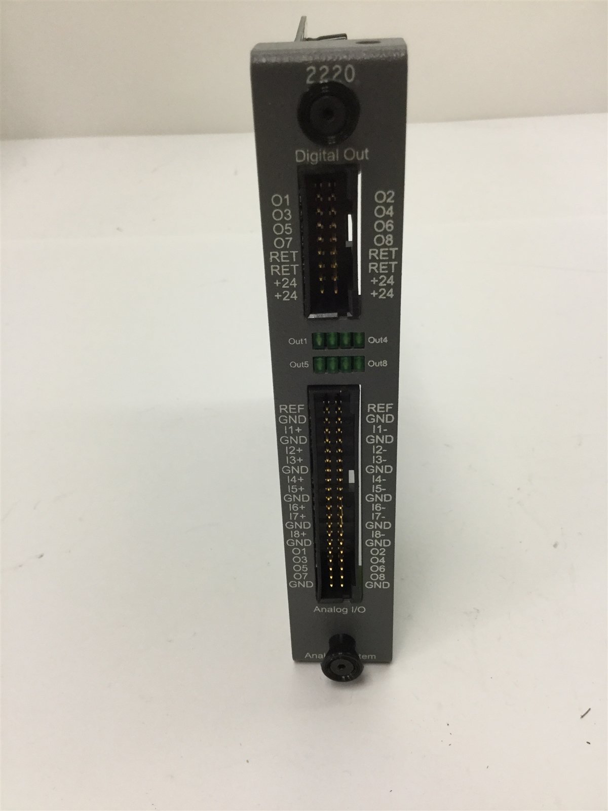 Used Control Technology 2220 Analog I/O Module, Digital: 8x Out, Analog: 8x In 8x Out