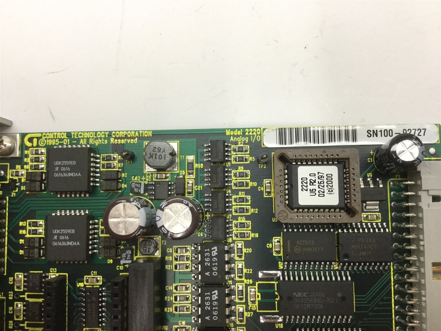 Used Control Technology 2220 Analog I/O Module, Digital: 8x Out, Analog: 8x In 8x Out