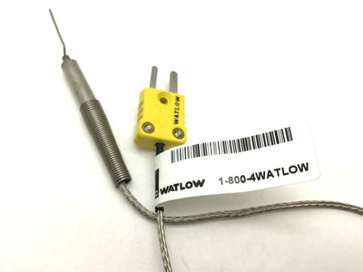 Used Watlow AFCJ0FA013UK010 Mineral Insulated Thermocouple Type K, Cable: 11"