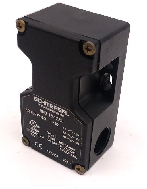 Used Schmersal BNS 16-12ZU Magnetic Safety Switch, Coded Actuator, 100VAC/DC