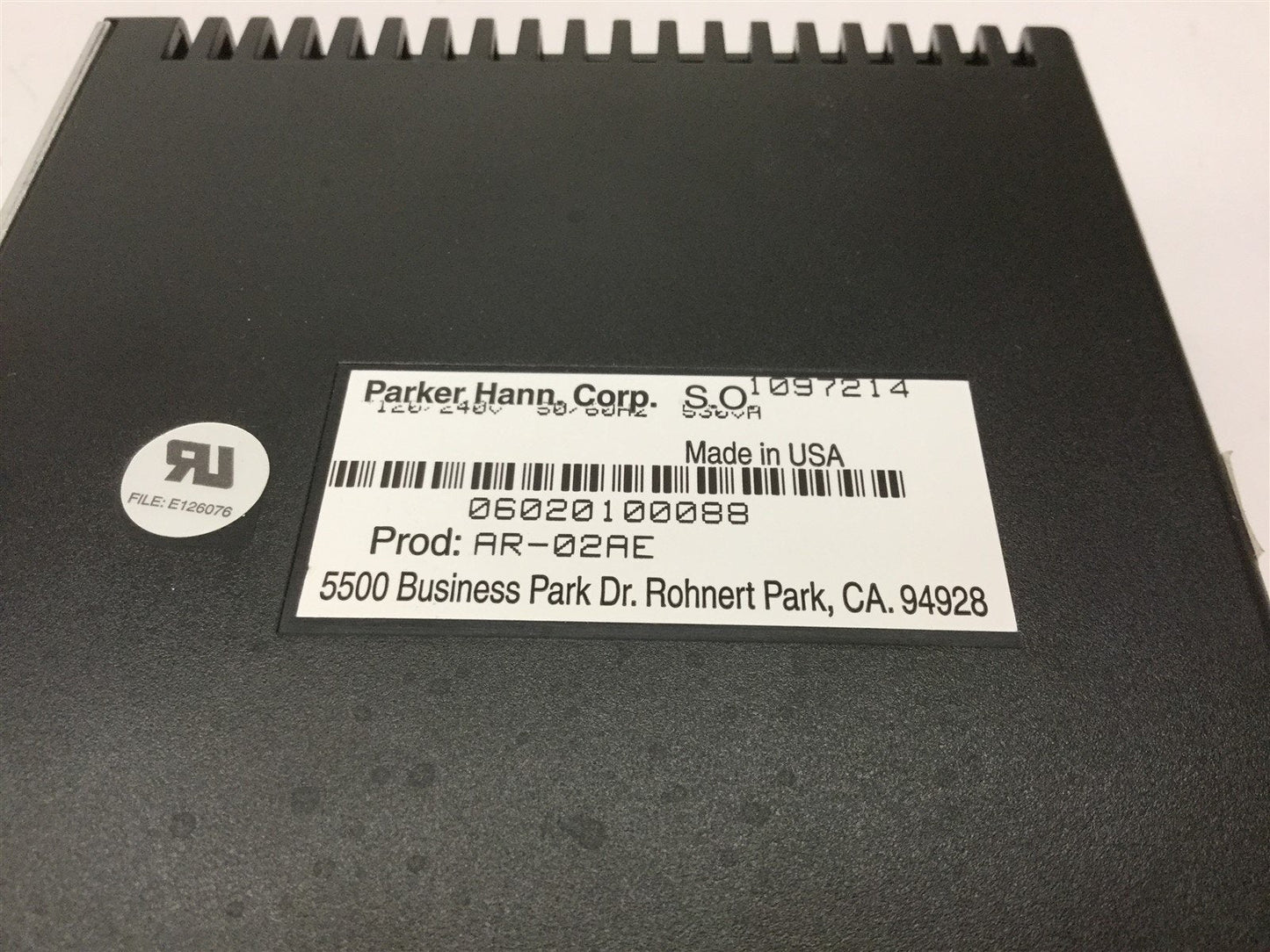 Used Parker AR-02AE Aries Compact Digital Servo Drive, 200W, 120/240VAC, 1.75A