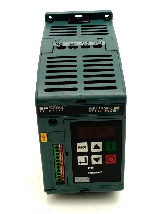 Used Reliance S20-402P0A1000 AC Motor Drive, 1HP, Out: 460VAC 2A 3PH, In: 380-480VAC