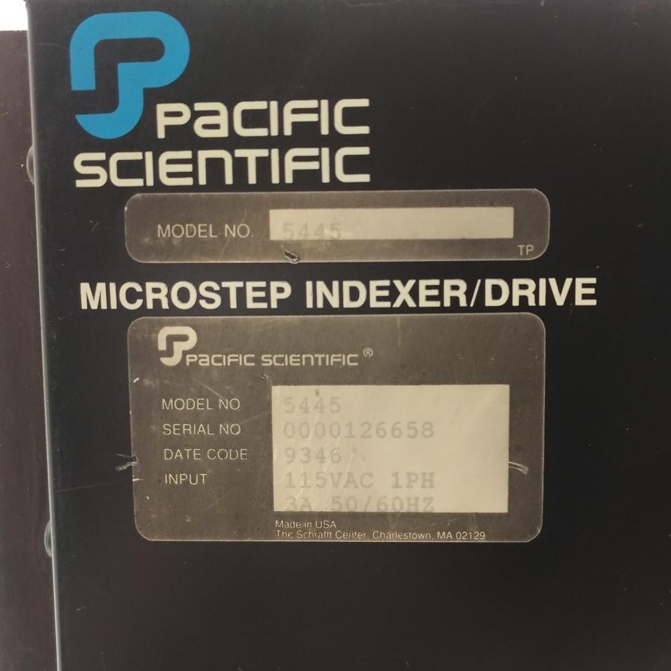 Used Pacific Scientific 5445 Indexer/Drive 500k Pulses/Sec 25K Steps 120VAC *Damage*