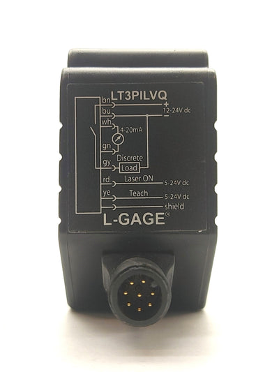 Used Banner LT3PILVQ L-GAGE Long Range Time of Flight Laser Sensor 0.5m to 50m 12-24V