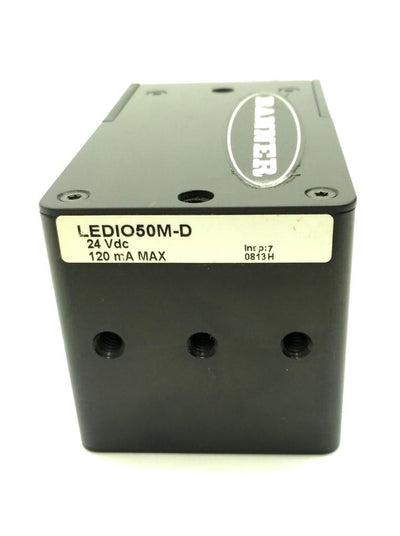 Used Banner LEDIO50M-D Machine Vision Light, Infrared LED, 50x50mm, 3-Pin Male, 24VDC