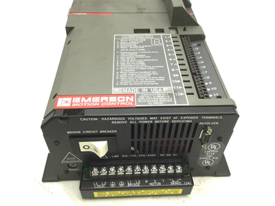 Used Emerson FX-208 Positioning Servo Drive, Input: 240VAC 60Hz, Output: 240V 16KHz