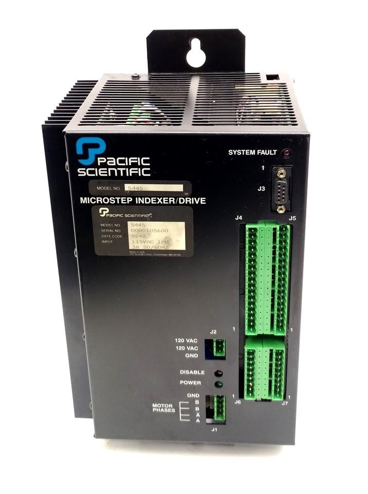 Used Pacific Scientific 5445 Indexer/Drive, 500k Pulses/Sec, 25K Steps, 120VAC