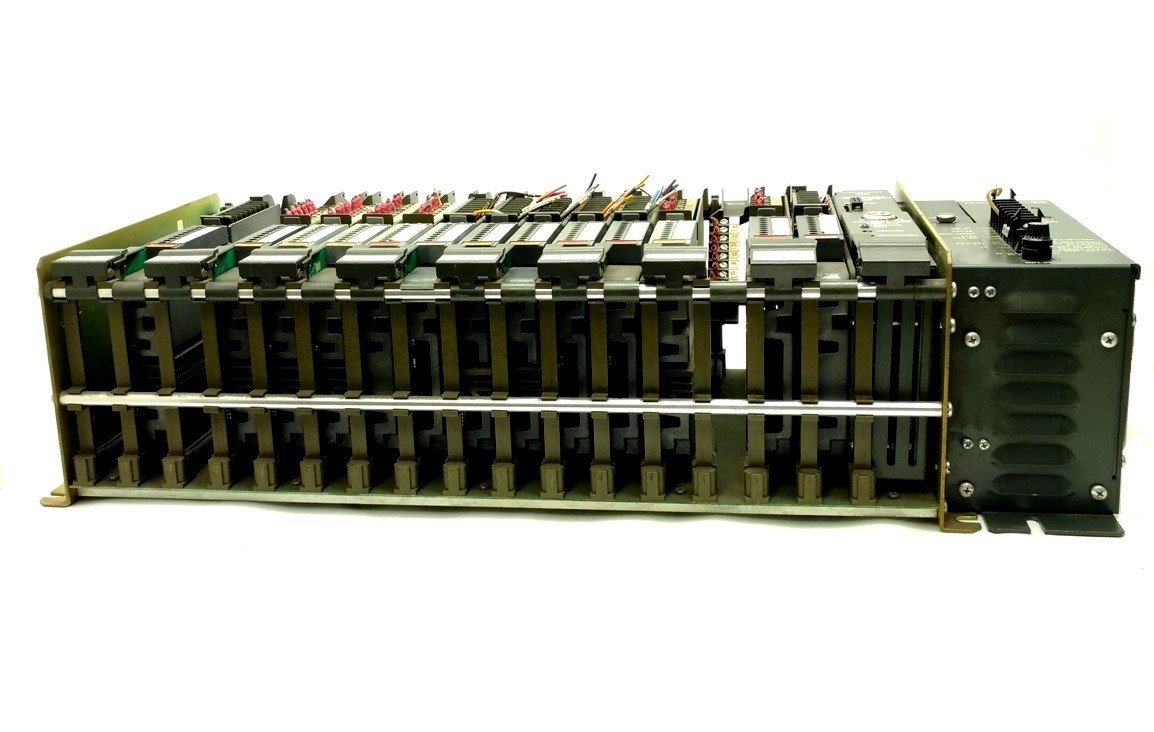 Used Allen Bradley 1771-AD I/O Chassis & Modules 7x 1771-OA 4x 1771-IA PSU PLC-2/15