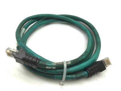 Used Turck RJ45S RJ45 841-2M High Interference Ethernet Cable, Cat-5e, Length: 2m