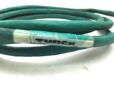 Used Turck RJ45S RJ45 841-2M High Interference Ethernet Cable, Cat-5e, Length: 2m