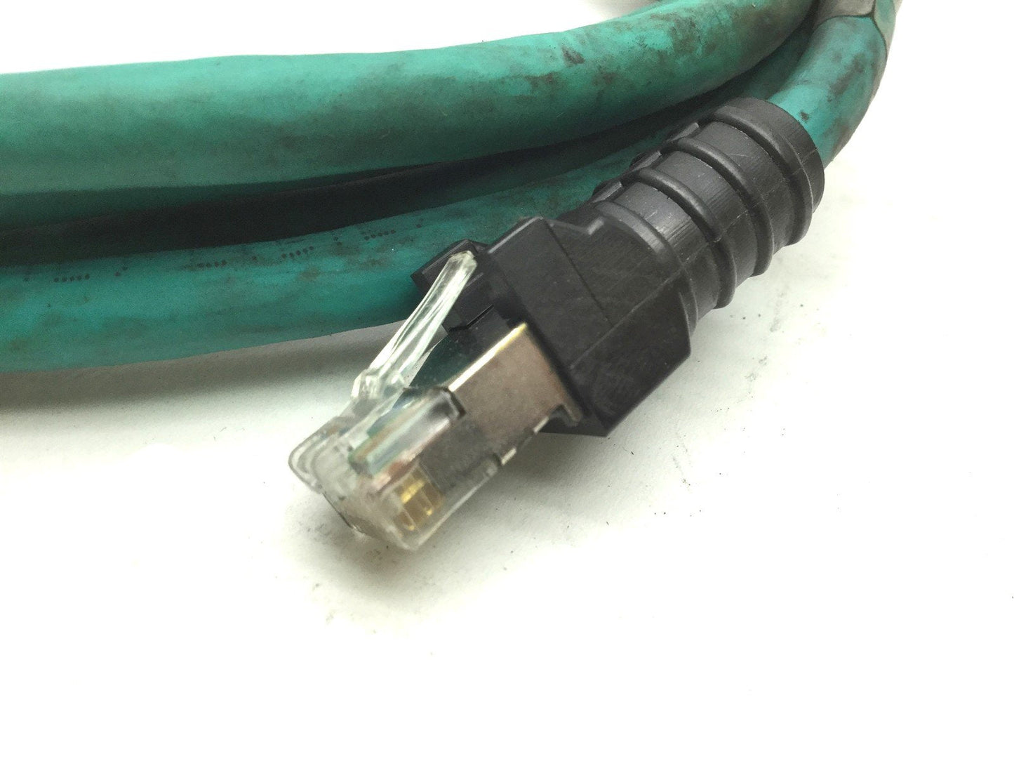 Used Turck RJ45S RJ45 841-2M High Interference Ethernet Cable, Cat-5e, Length: 2m