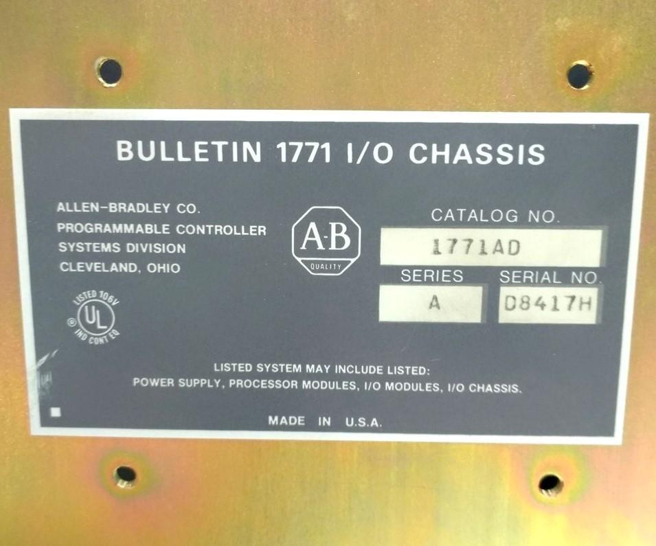 Used Allen Bradley 1771-AD I/O Chassis & Modules 7x 1771-OA 4x 1771-IA MINI-PLC-2/15