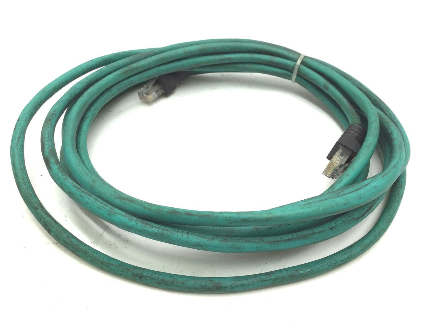 Used Turck RJ45 RJ45 840-4M Industrial Ethernet Cable, Cat-5e, Length: 4m, IP20