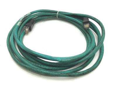 Used Turck RJ45 RJ45 840-4M Industrial Ethernet Cable, Cat-5e, Length: 4m, IP20