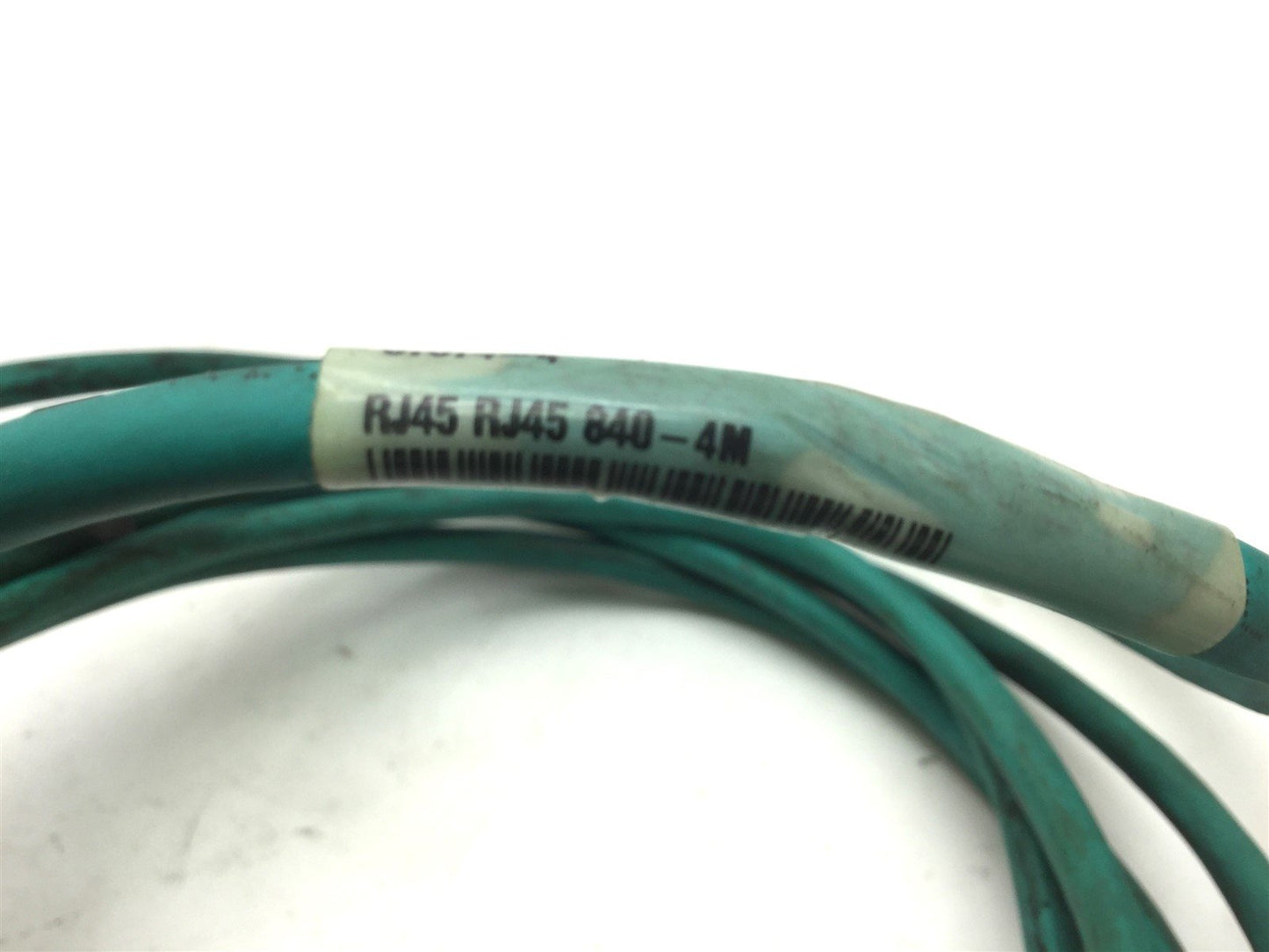 Used Turck RJ45 RJ45 840-4M Industrial Ethernet Cable, Cat-5e, Length: 4m, IP20