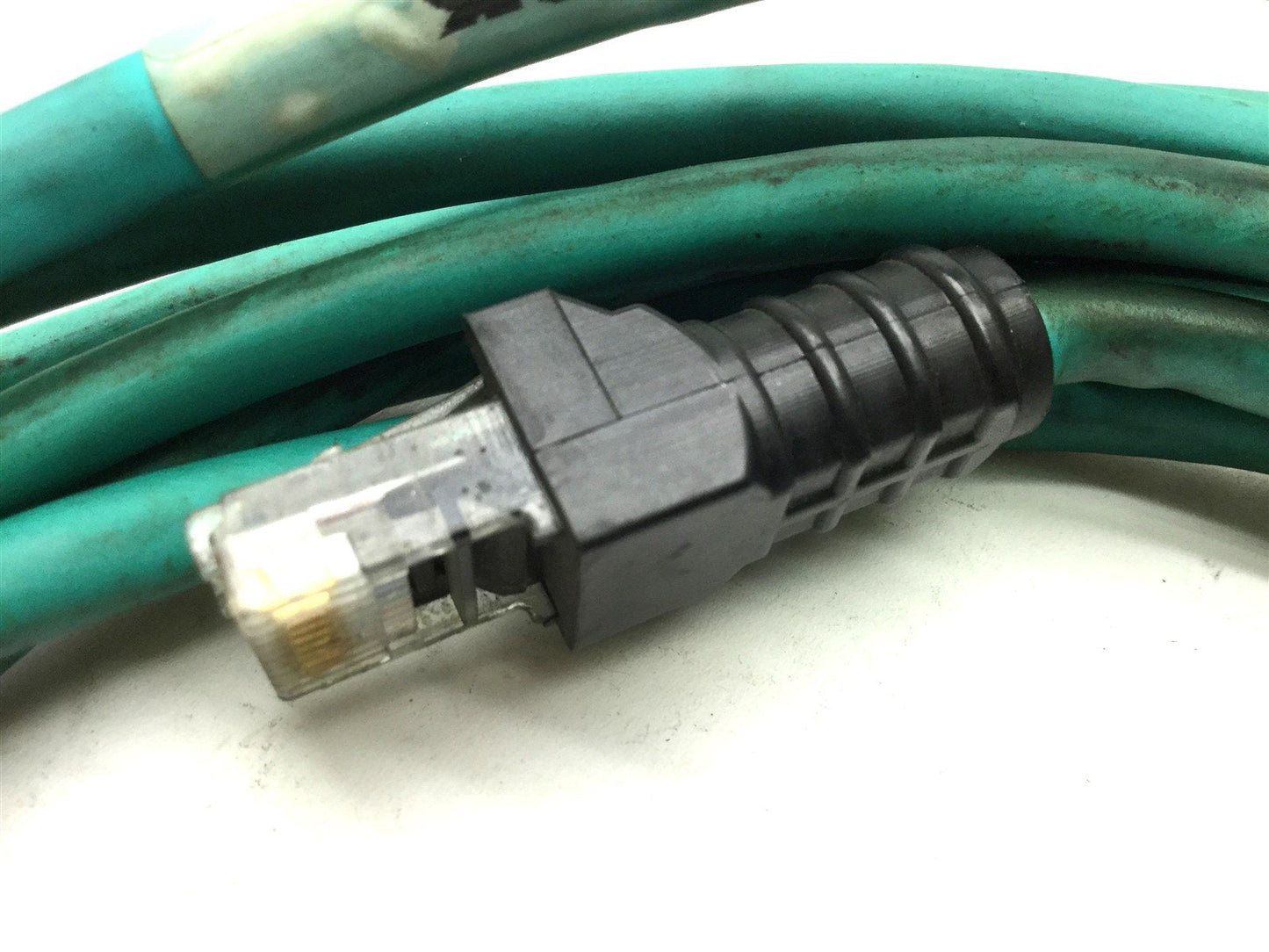 Used Turck RJ45 RJ45 840-4M Industrial Ethernet Cable, Cat-5e, Length: 4m, IP20