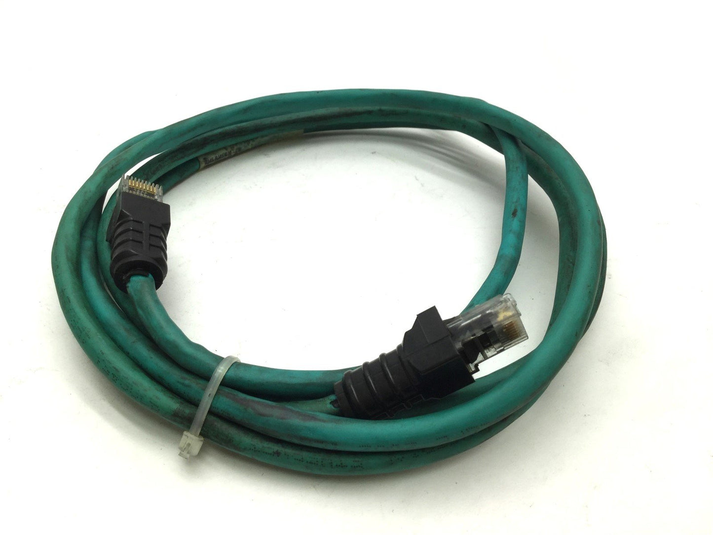 Used Turck RJ45 RJ45 840-2M Industrial Ethernet Cable, Cat-5e, Length: 2m, IP20