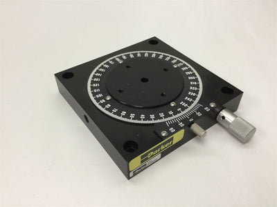 Used Parker 10001 Rotary Positioner Stage, Table Diameter: 2.75", Range: 360°