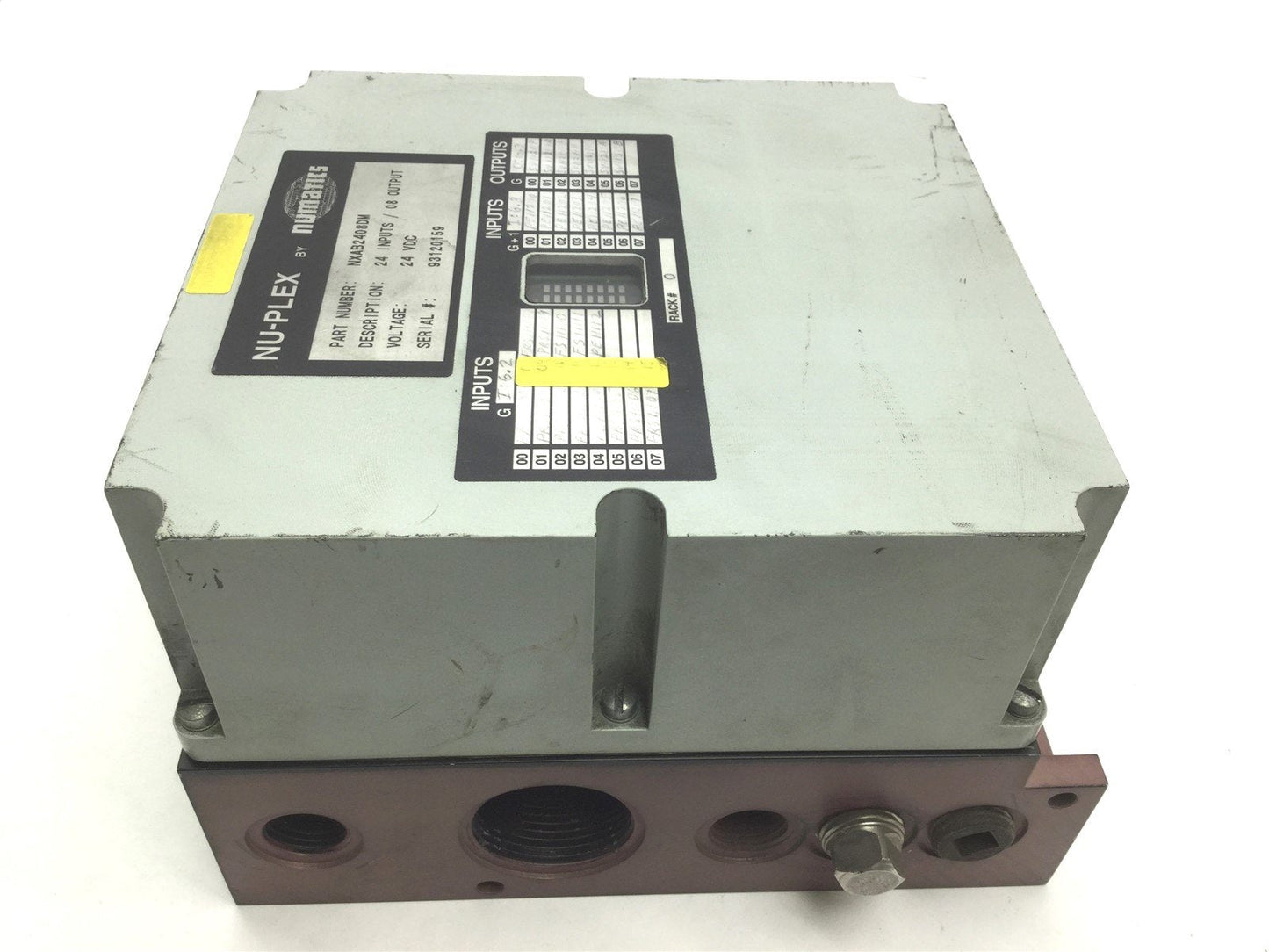 Used Numatics Nu-Plex NXAB2408DM Pneumatic Valve Controller Voltage 24VDC 24 In 8 Out