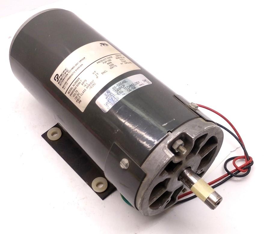 Used Pacific Scientific PUM3640-5396-7 DC Motor, 16.6 Amps, 2.5 HP, 3200 RPM