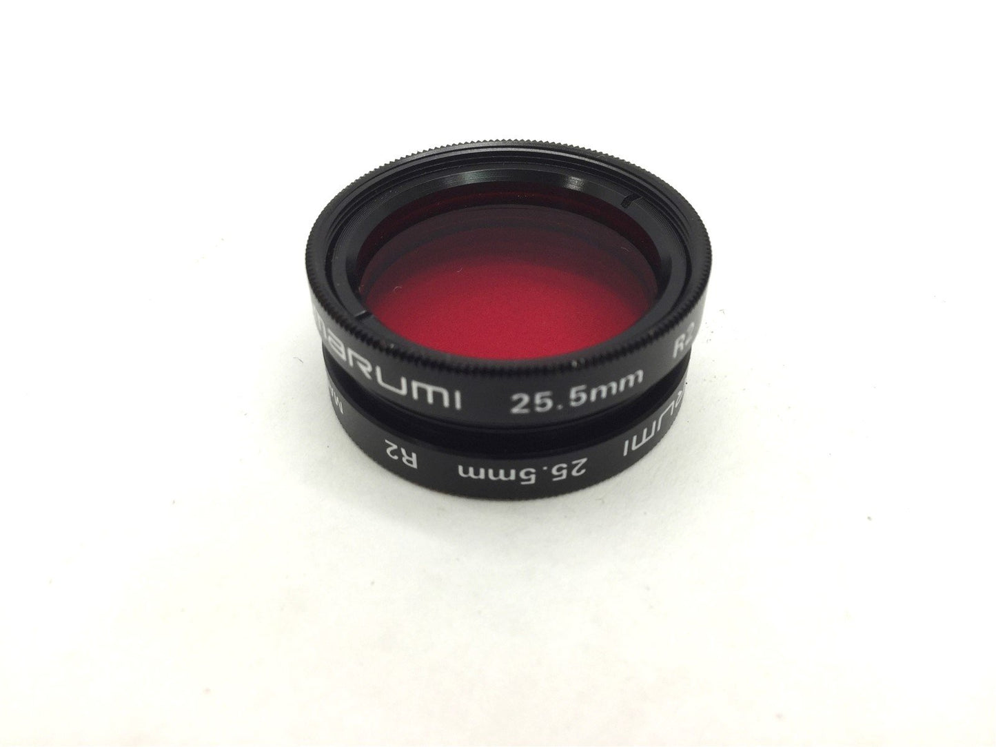 Used Lot of 2 Marumi R2 Red Filters, Size 25.5mm P=0.5