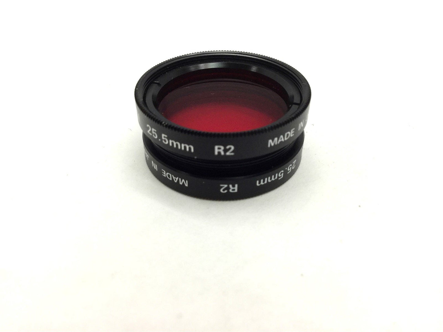 Used Lot of 2 Marumi R2 Red Filters, Size 25.5mm P=0.5