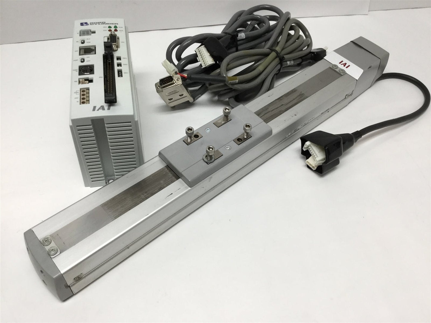 Used IAI RCS-SA6 ROBO Cylinder Linear Ball Screw Actuator System w/ Controller 250mm