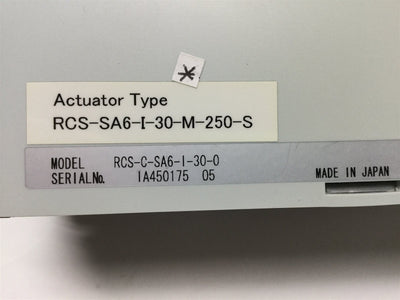 Used IAI RCS-SA6 ROBO Cylinder Linear Ball Screw Actuator System w/ Controller 250mm