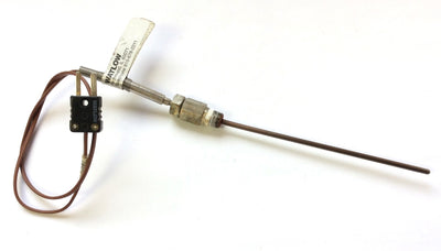 Used Watlow AFGD0TF060UJ030 Thermocouple Stainless Steel Type J, 6", 1/8" Dia, 1200øC