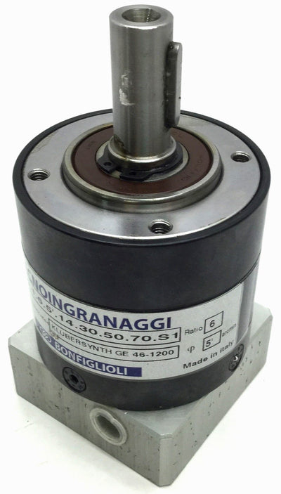 Used Bonfiglioli TR 060.1.6.5'.14.30.50.70.S1 Precision Planetary Gearbox, Ratio 6:1